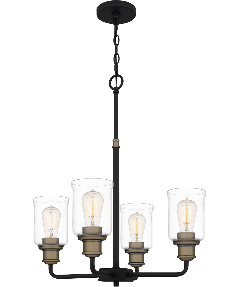 Cox 4-light Chandelier Matte Black