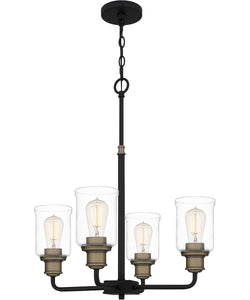 Glayse Collection Five-Light Brushed Nickel Clear Glass Luxe Linear  Chandelier Light (P400116-009) - Isabelle's Lighting