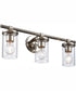 Burrow 22'' Wide 3-Light Vanity-Light - Polished Nickel