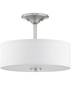 Inspire 13" 2-Light Semi-Flush Brushed Nickel