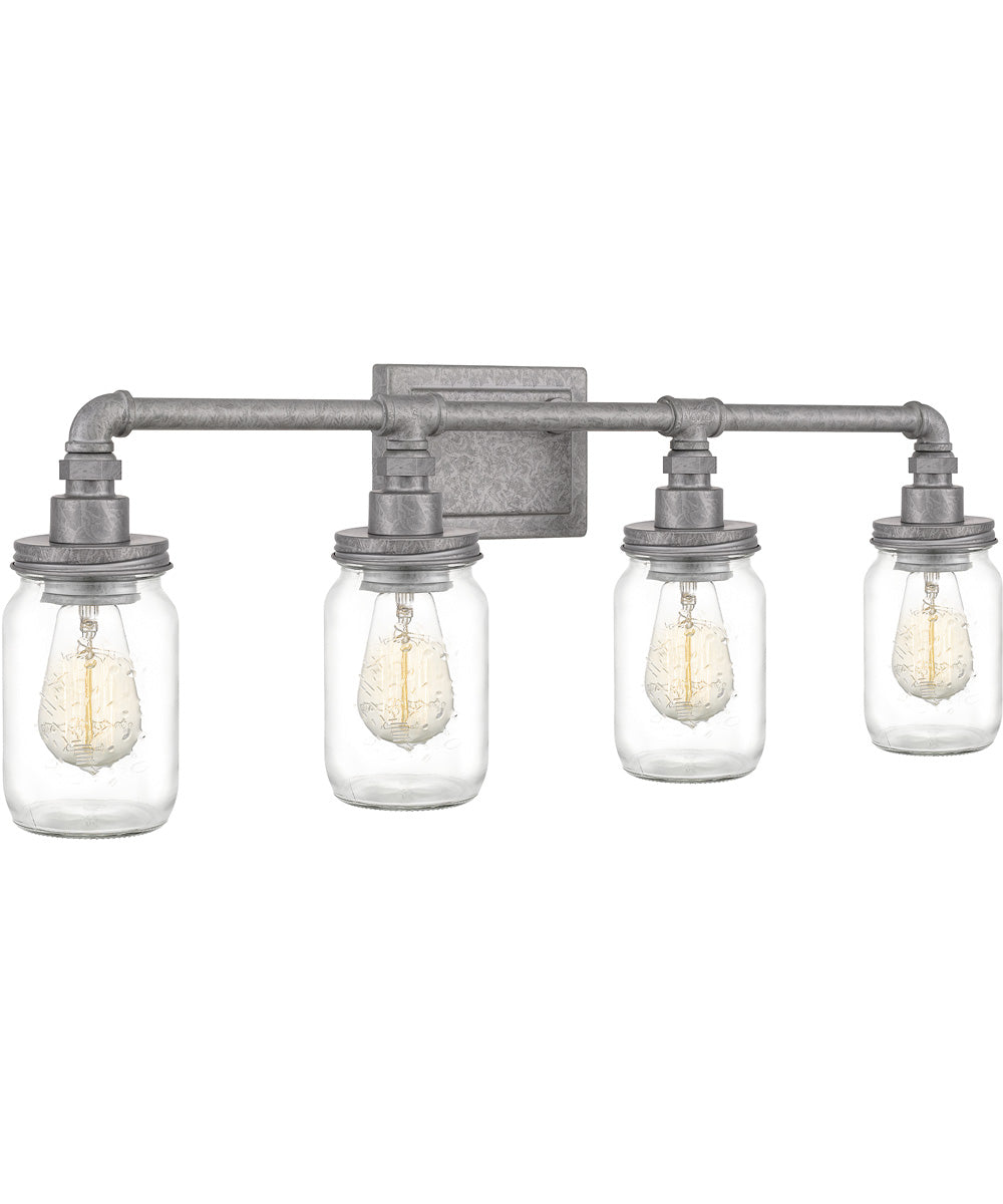 Squire Extra Large 4-light Bath Light Galvanized