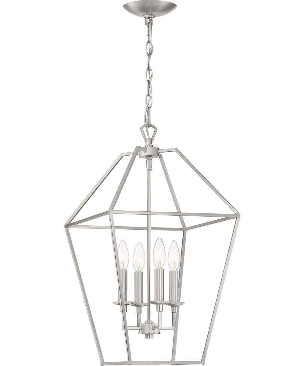 Aviary 4-light Pendant Brushed Nickel