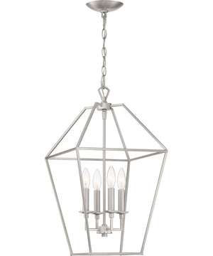 Aviary 4-light Pendant Brushed Nickel