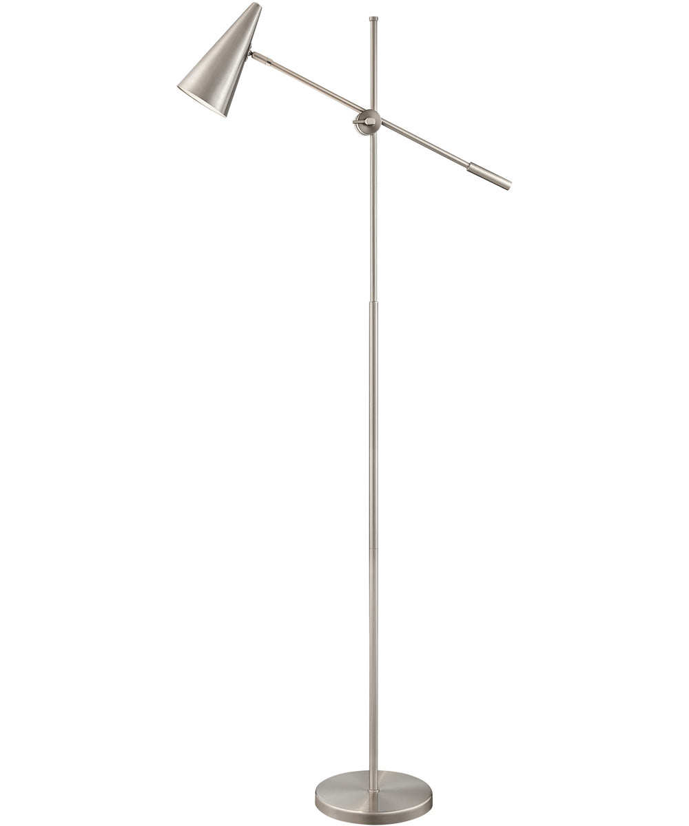 Tilman 1-Light Led Floor Lamp Brushed Nickel