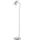 Kanoni 1-Light Floor Lamp Chrome/Metal Shade