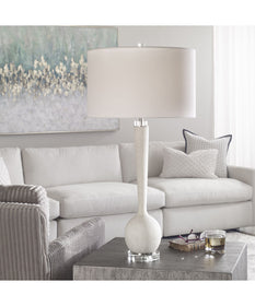 Kently White Marble Table Lamp