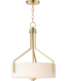 Dart 3-Light Pendant Satin Brass