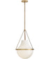 Collins 1-Light Medium Pendant in Heritage Brass