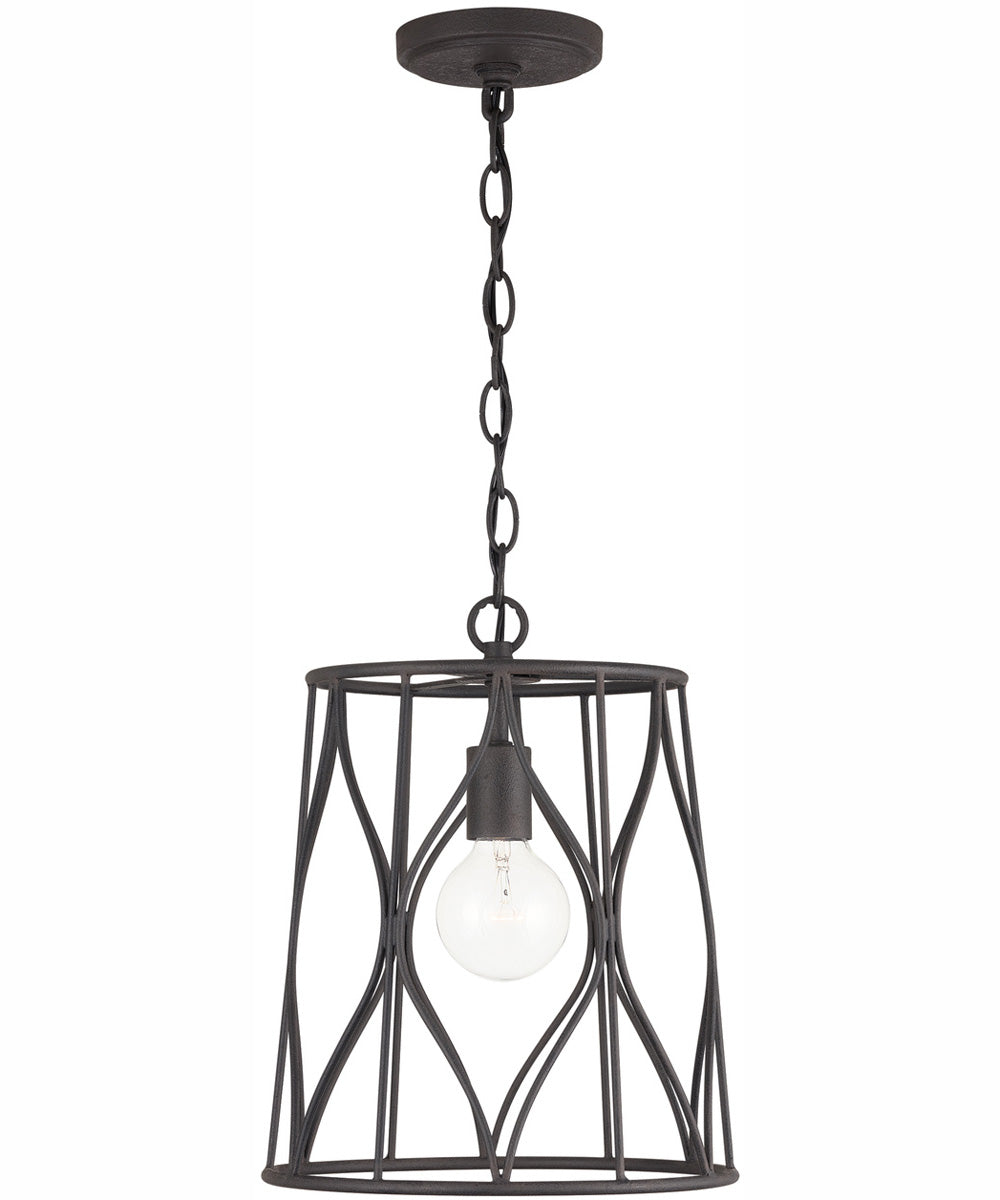 Quill 1-Light Pendant Rustic Iron