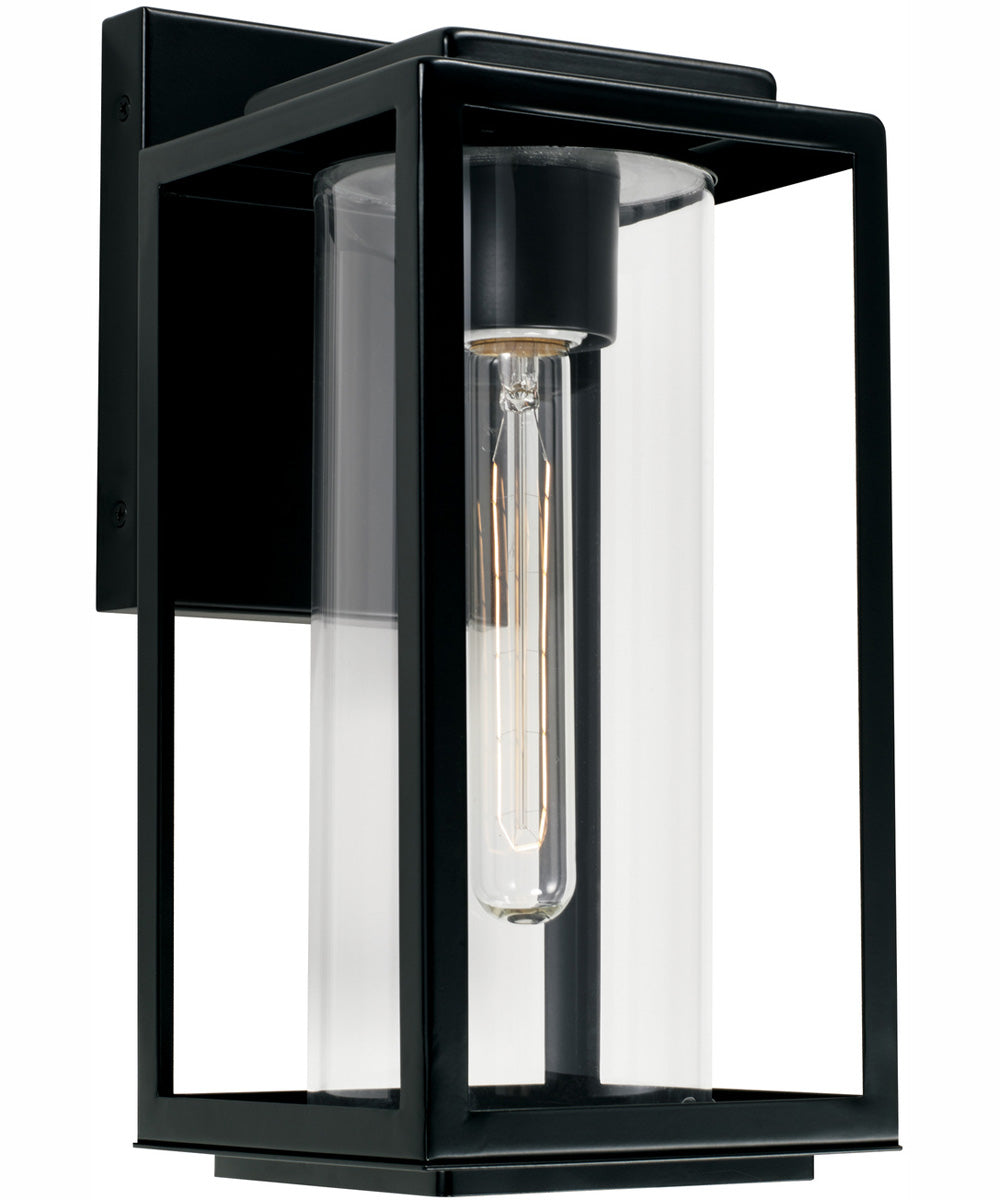 Kessler 1-Light Outdoor Wall-Lantern Matte Black