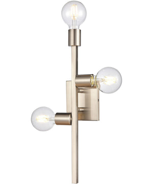 Attune 3-Light sconce  Satin Nickel