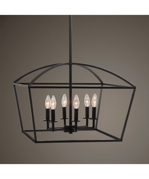 Clayton 6 Light Lantern Pendant