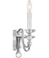 Mila Small 2-light Wall Sconce Polished Chrome