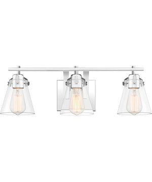 Sabine Large 3-light Bath Light Polished Chrome