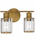 Isla Medium 2-light Bath Light Weathered Brass