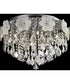 Daisy 8-Light Flush Mount Chrome/Flower/Crystals