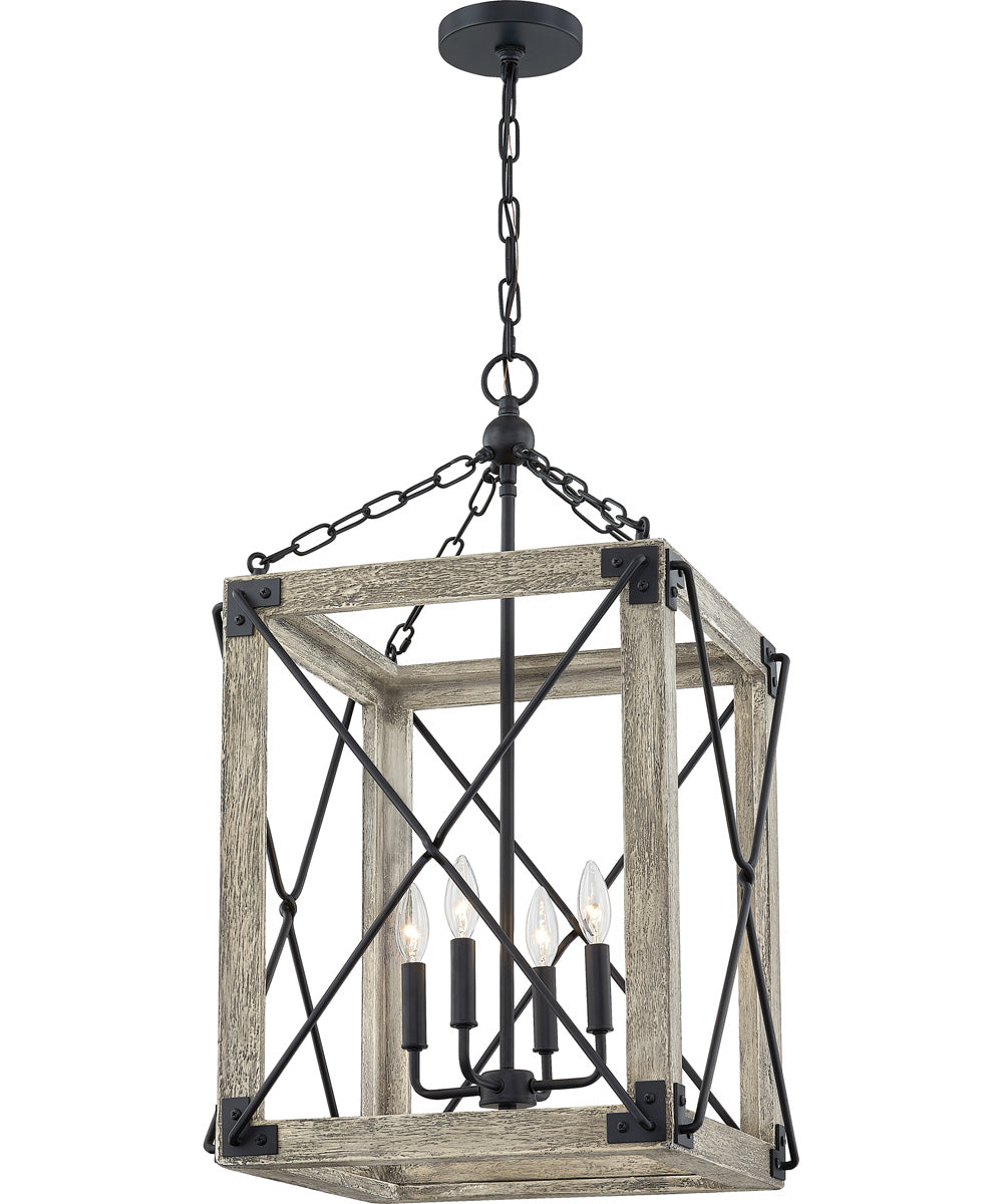 Gemma 4-light Pendant Matte Black