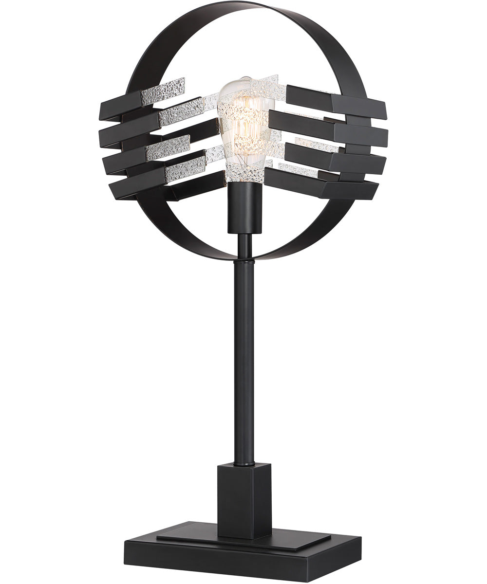 Brisbane 1-Light Table Lamp Matt Black/Arteglasse