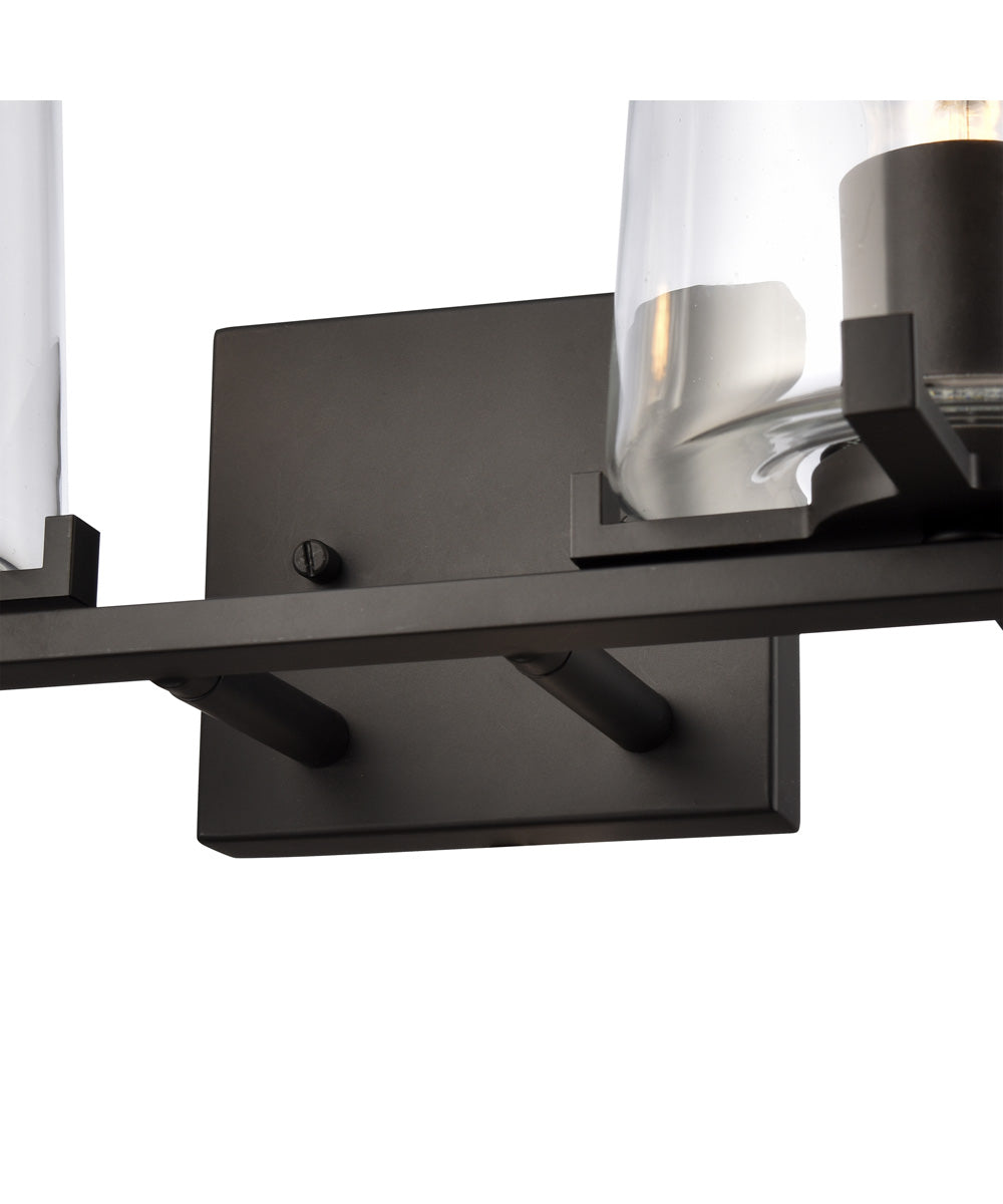 Votisse 15'' Wide 2-Light Vanity-Light - Matte Black