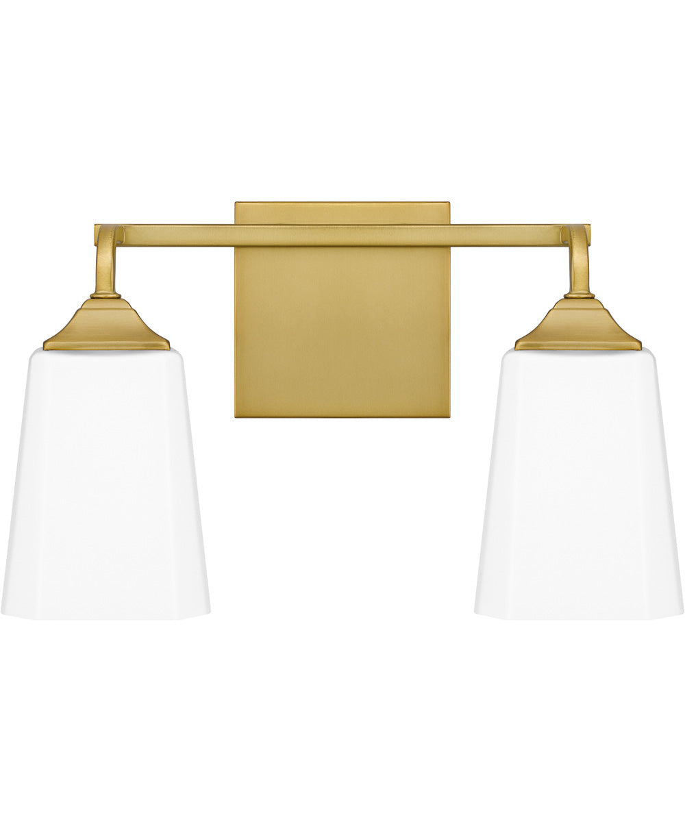 Thoresby Medium 2-light Bath Light Aged Brass