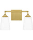 Thoresby Medium 2-light Bath Light Aged Brass