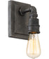 Squire Small 1-light Wall Sconce Rustic Black