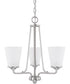 Braylon 3-Light Chandelier In Brushed Nickel