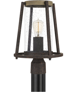 Brockton Large 1-light Outdoor Post Light Rustic Black