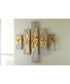 47"H Devlan Wall Art Set of 5 Gold/White