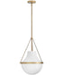 Collins 1-Light Medium Pendant in Heritage Brass