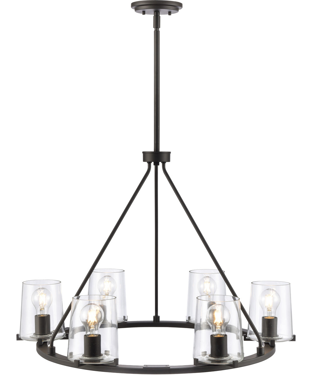 Votisse 30'' Wide 6-Light Chandelier - Matte Black