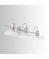 Zephir 3-Light Vanity Brushed Nickel Painted