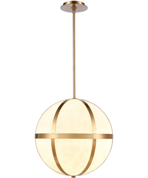 Senter 16'' Wide 4-Light Pendant - Faux Alabaster