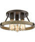 Transitions 3-Light Semi Flush Oil Rubbed Bronze/Aspen