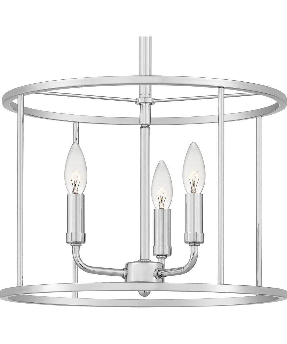 Abner 3-light Pendant Polished Chrome