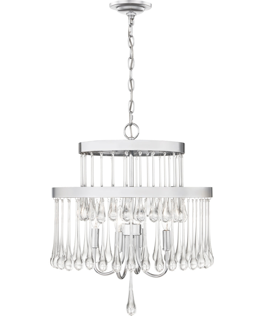 Alva 4-light Pendant Polished Chrome