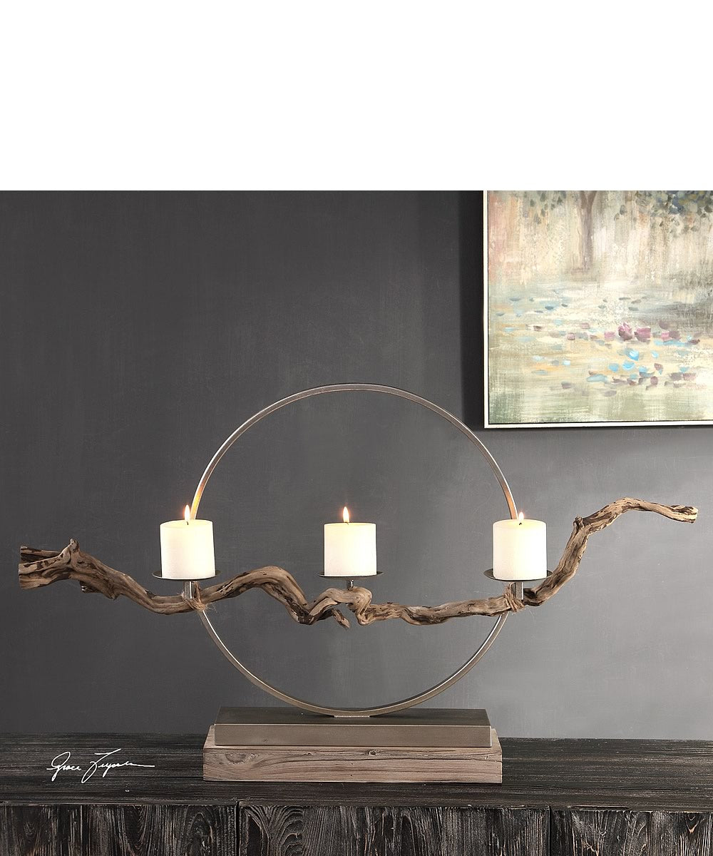 18"H Ameera Twig Candleholder