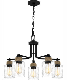 Baltic 5-light Chandelier Matte Black