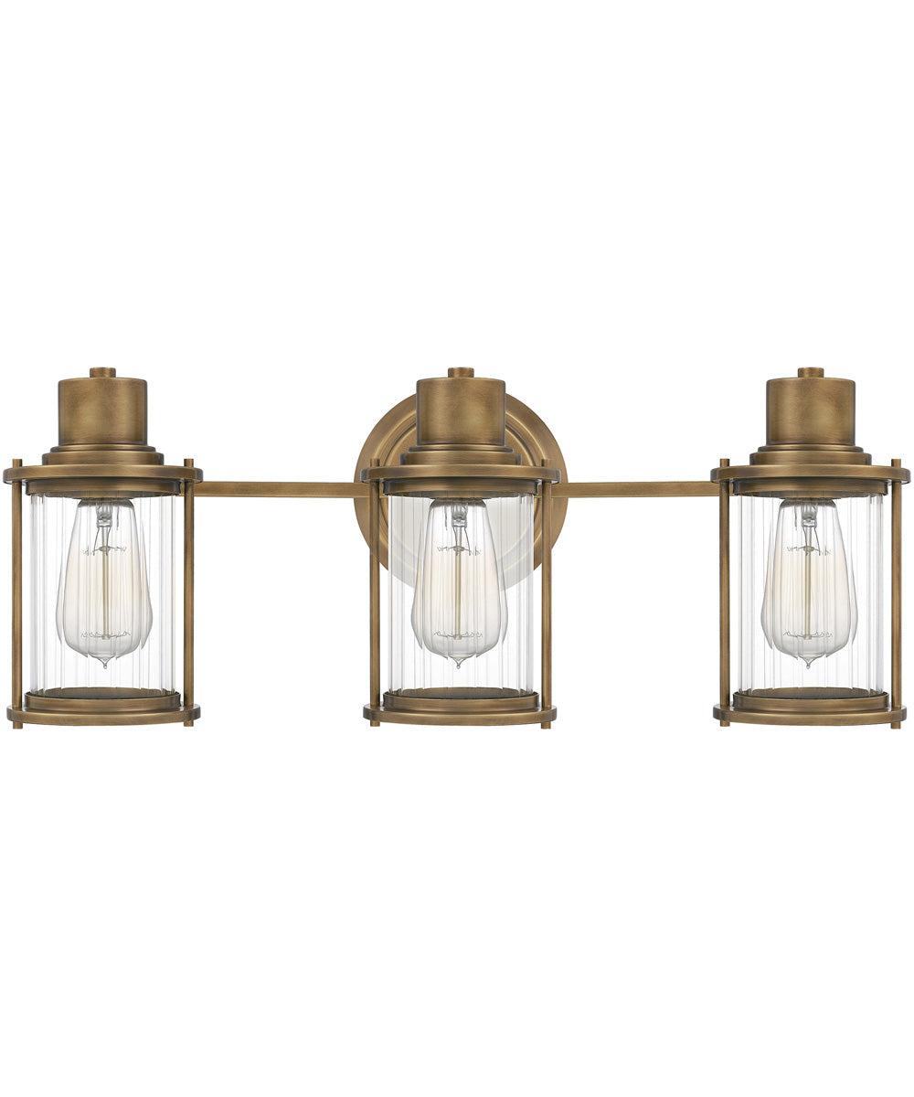 Riggs Large 3-light Bath Light Weathered Brass