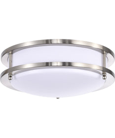 Glamour  Close-to-Ceiling Brushed Nickel