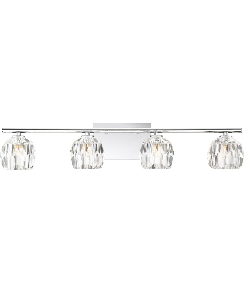 Regalia Extra Large 4-light Bath Light Polished Chrome