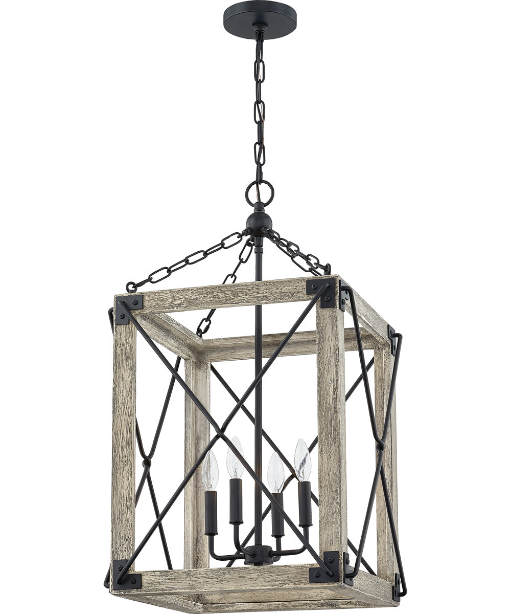 Gemma 4-light Pendant Matte Black