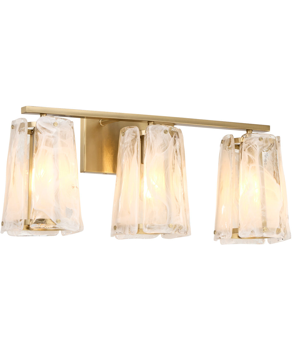 Prestige 3-light Bath Vanity Light Aged Brass