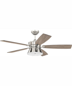 Craftmade Wyatt 1-Light Ceiling Fan Painted Nickel WYT52PN5