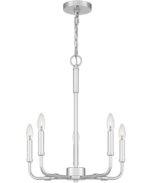 Abner 5-light Chandelier Polished Chrome