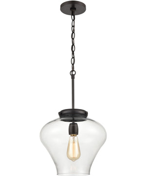 Amore 1-Light Pendant Oil Rubbed Bronze/Clear Glass