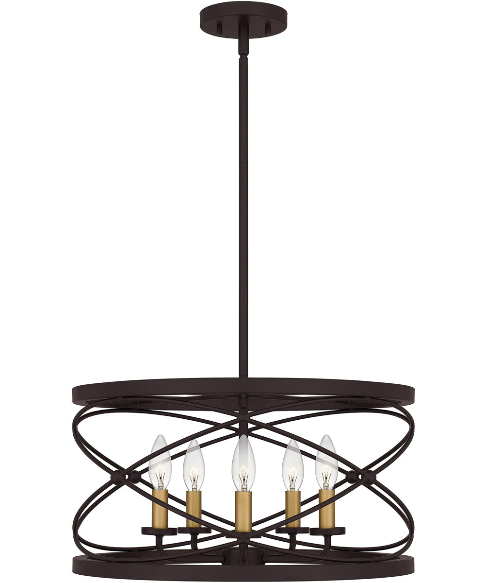 Potts 5-light Pendant Palladian Bronze