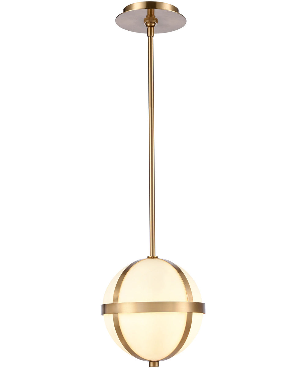 Senter 8.25'' Wide 1-Light Mini Pendant - Faux Alabaster