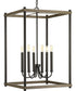 Fontayne 6-Light Farmhouse Pendant Light Antique Bronze