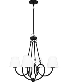 Atkins 4-light Chandelier Matte Black